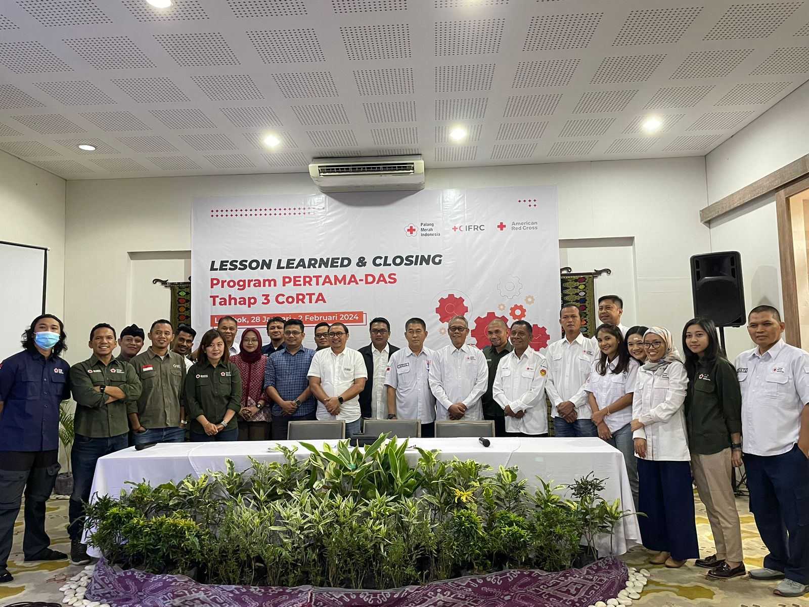 PMI Gelar Lesson Learned & Closing Program PERTAMA-DAS Tahap 3 Dukungan AmCross di Lombok